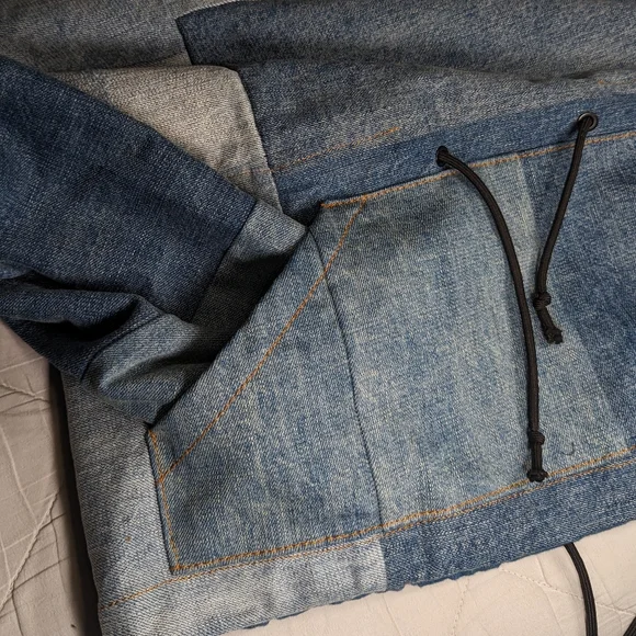 Patchwork Denim Pullover - Picture 8 of 10